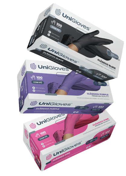 Luva Para Procedimento Não Cirúrgico - Linha Clássico Premium Quality - UniGloves