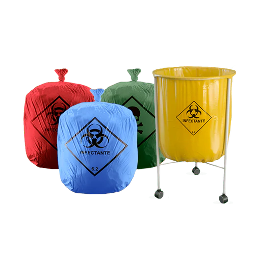 Saco Hamper | Roupas infectantes - Pacote c/ 50 un - Medix