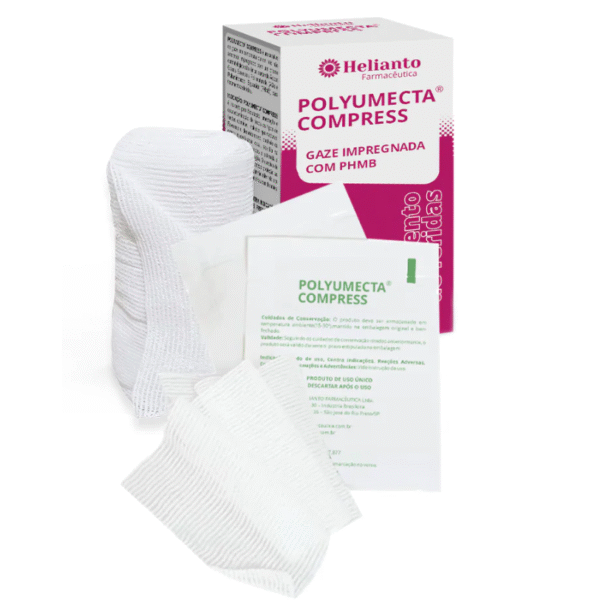 Polyumecta Compress Malha não aderente com PHMB e AGE 01 un - Helianto