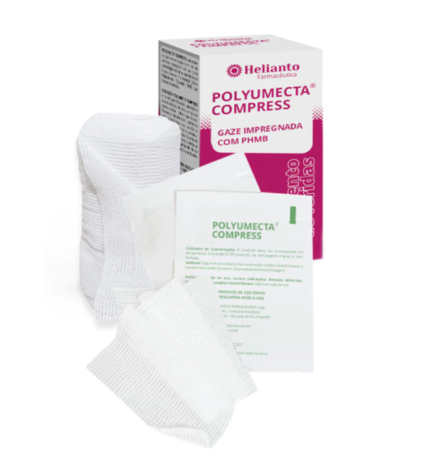 Polyumecta Compress Malha não aderente com PHMB e AGE 01 un - Helianto
