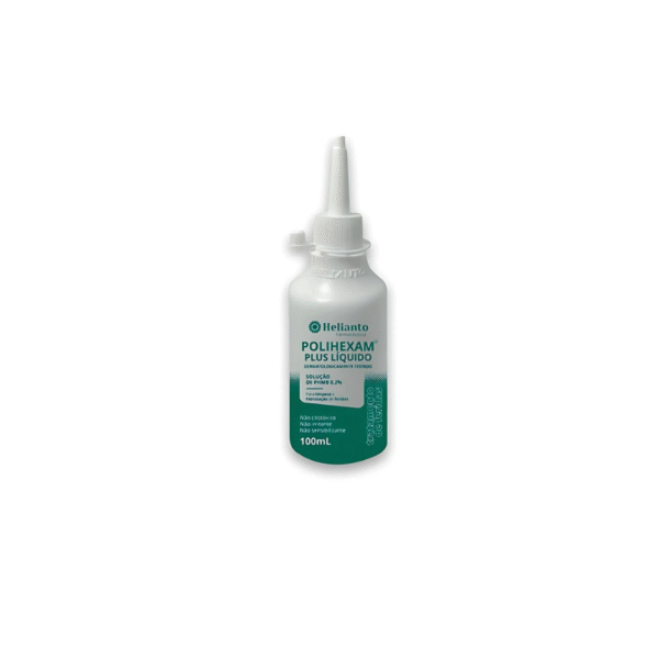 Polihexam Plus Líquido Solução de PHMB 0,2% 100ml - Helianto