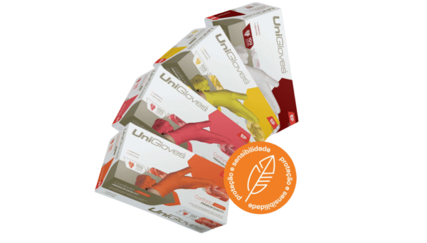 Luva de Latex Conforto Premium Quality sem talco com 100 unidades - Unigloves