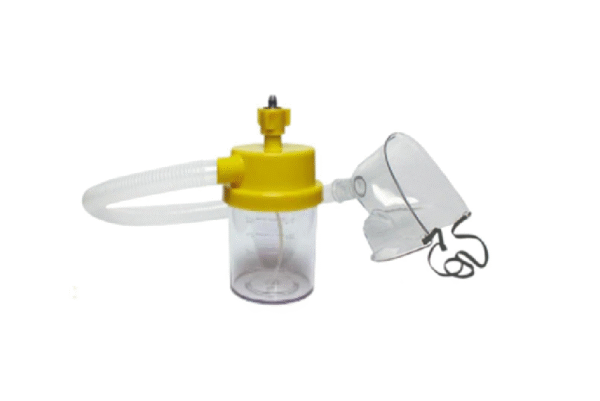 Conjunto Macronebulizador de 500 mL para Ar Comprimido com Traqueia em PVC 1200 mm e Máscara Adulto – Haoxi