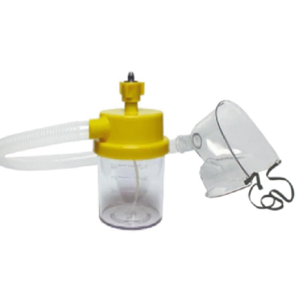 Conjunto Macronebulizador de 500 mL para Ar Comprimido com Traqueia em PVC 1200 mm e Máscara Adulto – Haoxi
