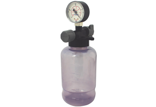 Vacuômetro com Frasco Plástico 500 mL – Haoxi