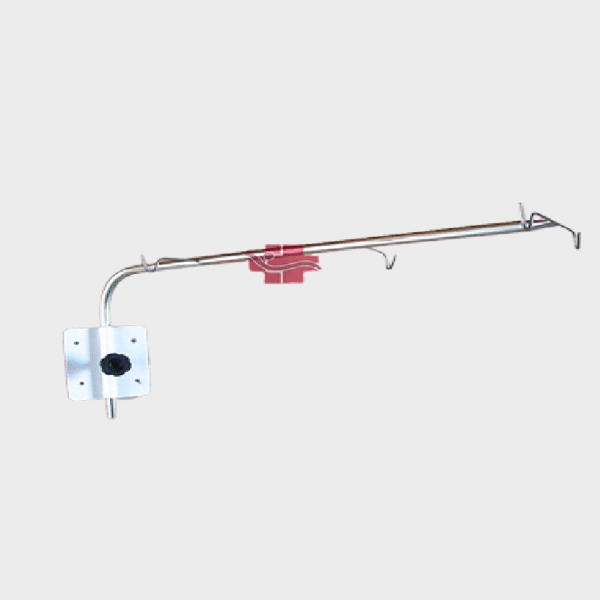 Suporte para Soro de Parede com 2 Ganchos – Total Inox - Sthill Móveis