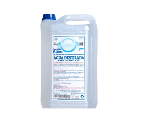 Água destilada para autoclave – 6 litros