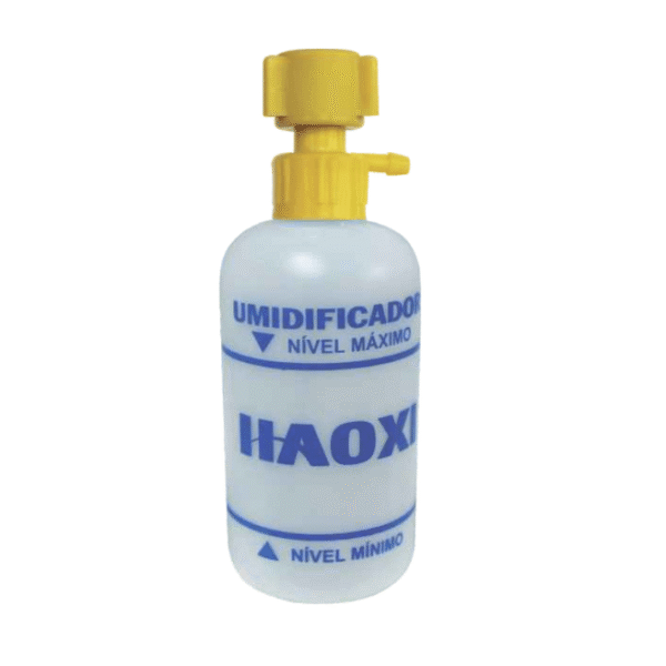 Umidificador para Ar Comprimido com Frasco Plástico 250 ml, Extensão e Máscara Adulto – Haoxi