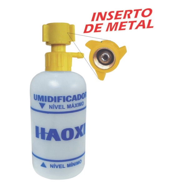 Umidificador de Ar Comprimido com Rosca de Metal e Frasco Plástico 250 ml – Haoxi