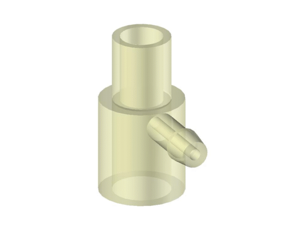 Conector Reto com Entrada Lateral 22 Ext. x 15 Ext. x 15 Int. – Haoxi